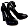 Shoes Brian Atwood | Brian Atwood - Black Patent Leather Ankle Strap Pumps Sz 7