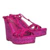 Shoes Jean-Michel Cazabat | Jean-Michel Cazabat - Purple Woven & Braided Strappy Platform Wedges Sz 8