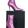 Shoes Giuseppe Zanotti | Giuseppe Zanotti - Metallic Pink Pointed Toe Booties Sz 9