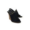 Shoes Stuart Weitzman | Stuart Weitzman - Black Suede Studded Wedges Sz 8