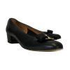 Shoes Ferragamo | Ferragamo - Black Pumps W/ Bow Sz 6.5