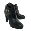 Shoes Max Mara | Max Mara - Black Leather Booties Sz 9.5