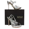 Shoes Badgley Mischka | Badgley Mischka - Silver Strappy Platform Pumps Sz 10