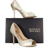 Shoes Badgley Mischka | Badgley Mischka - Satin Cream Pumps Sz 7.5