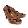 Shoes Pedro Garcia | Pedro Garcia - Brown Heels W/ Circle Cutouts Sz 7.5