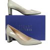 Shoes Stuart Weitzman | Stuart Weitzman - Green Gray Patent Leather Block Heels 7.5