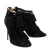 Shoes Jimmy Choo | Jimmy Choo - Black Heeled Booties W/ Tassels Sz 11