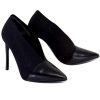 Shoes Jean-Michel Cazabat | Jean-Michel Cazabat - Black Elastic Slit Vamp Pumps Sz 9.5