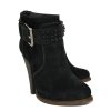 Shoes Barbara Bui | Barbara Bui - Black Nubuck Studded Booties Sz 7.5