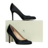 Shoes Kate Spade | Kate Spade - Black Satin Pumps Sz 6.5