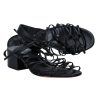 Shoes Vince | Vince - Black Leather Strappy Sandals Sz 9