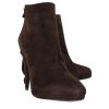 Shoes Prada | Prada - Brown Suede Booties Sz 8