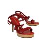 Shoes Ralph Lauren | Ralph Lauren Collection - Red Sandals Sz 8