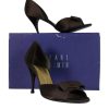 Shoes Stuart Weitzman | Stuart Weitzman - Brown Satin Peep-Toe Pumps Sz 7 M