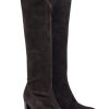 Shoes Robert Clergerie | Robert Clergerie - Chocolate Brown Suede Knee High Block Heel Boots Sz 8