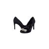 Shoes Pedro Garcia | Pedro Garcia - Charcoal Grey Embellished Pumps Sz 7