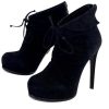 Shoes Pour La Victoire | Pour La Victoire - Black Suede Platform Ankle Booties Sz 8.5