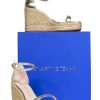 Shoes Stuart Weitzman | Stuart Weitzman - Gold Espadrille Wedge Heels Sz 9.5