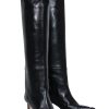 Shoes Stuart Weitzman | Stuart Weitzman - Black Leather Tall Boots W/ Stiletto Heel Sz 6