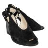 Shoes Jimmy Choo | Jimmy Choo - Black Suede Slingback Heel Sz 7