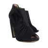 Shoes Miu Miu | Miu Miu - Grey & Black Felt Ankle Booties Sz 8