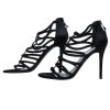 Shoes Stuart Weitzman | Stuart Weitzman - Black Braided Strappy Sandal Heels Sz 8