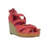 Shoes Cole Haan | Cole Haan - Pink Espadrille & Cork Wedges Sz 8.5