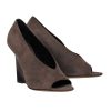 Shoes Burberry | Burberry - Taupe Suede Slip-On Wedges W/ Marbled Heel Sz 10