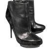 Shoes Badgley Mischka | Badgley Mischka - Black Leather & Ponyhair Booties Sz 9