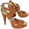 Shoes Pour La Victoire | Pour La Victoire - Brown Leather Strappy Sandal Heels Sz 8