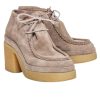 Shoes Chloe | Chloe - Beige Suede Platform Booties Sz 10