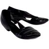 Shoes Elisanero | Elisanero - Black Leather Pointed Toe Low Heels Sz 6.5