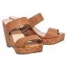 Shoes Jimmy Choo | Jimmy Choo - Tan Leather Cork Wedges Sz 8